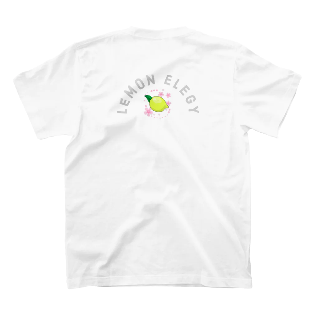 月夜のタツノオトシゴのlemon elegy スタンダードTシャツの裏面