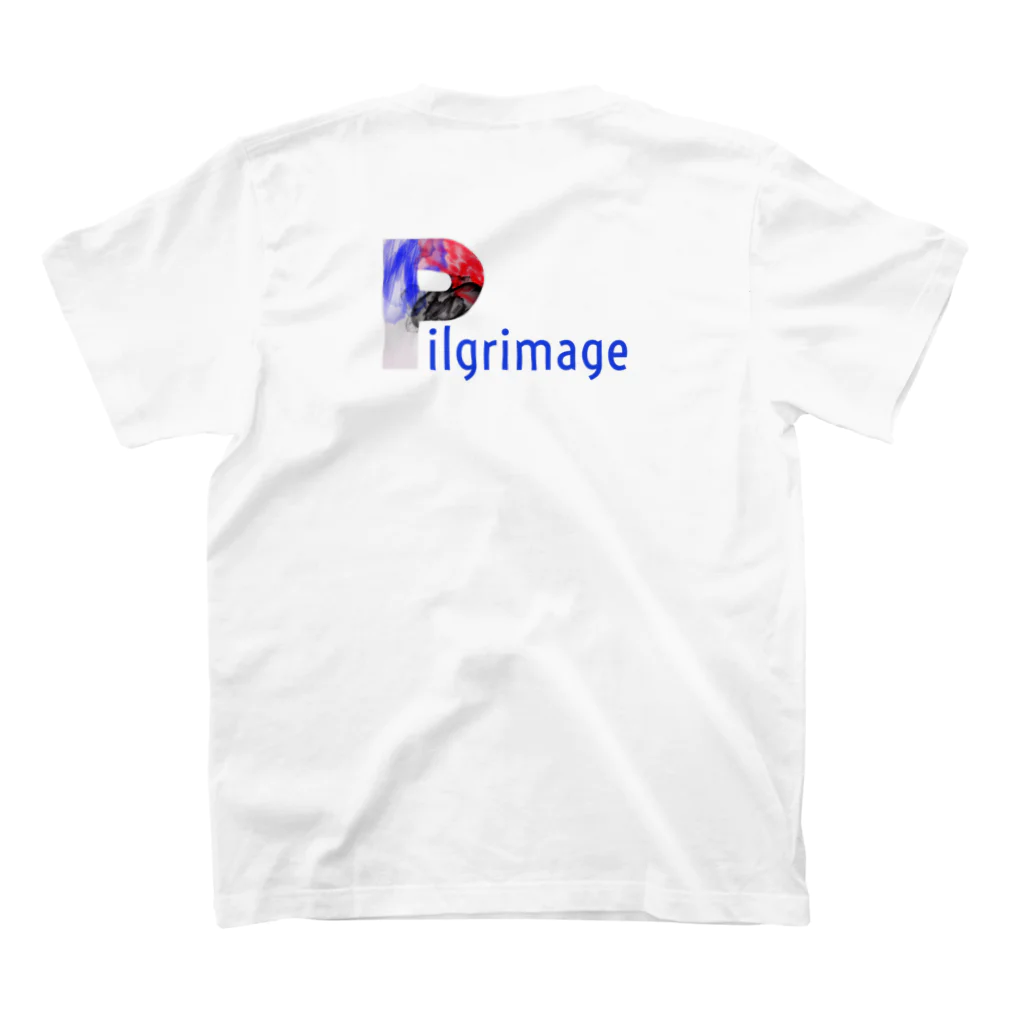 月夜のタツノオトシゴのpilgrimage Regular Fit T-Shirtの裏面