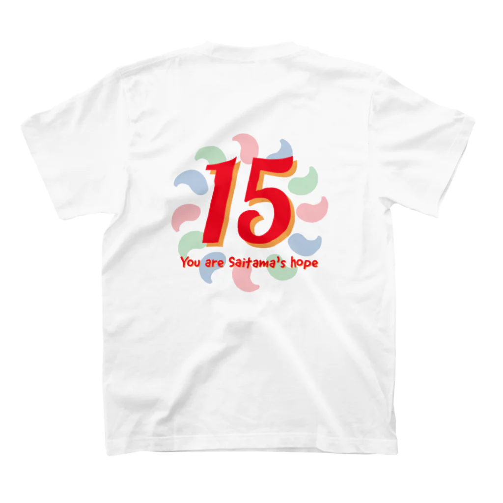 さいたぁマンワールドのさいたぁマン15周年記念さいたぁマン Regular Fit T-Shirtの裏面