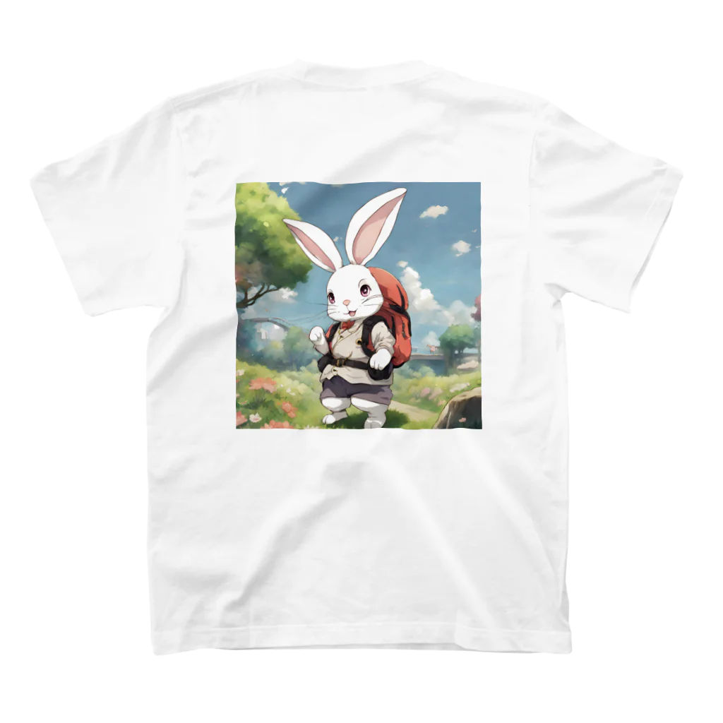 kawaiinekochanの可愛いウサギ Regular Fit T-Shirtの裏面