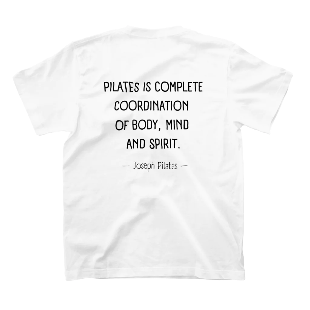 pilates_loversのマットピラティス Regular Fit T-Shirtの裏面