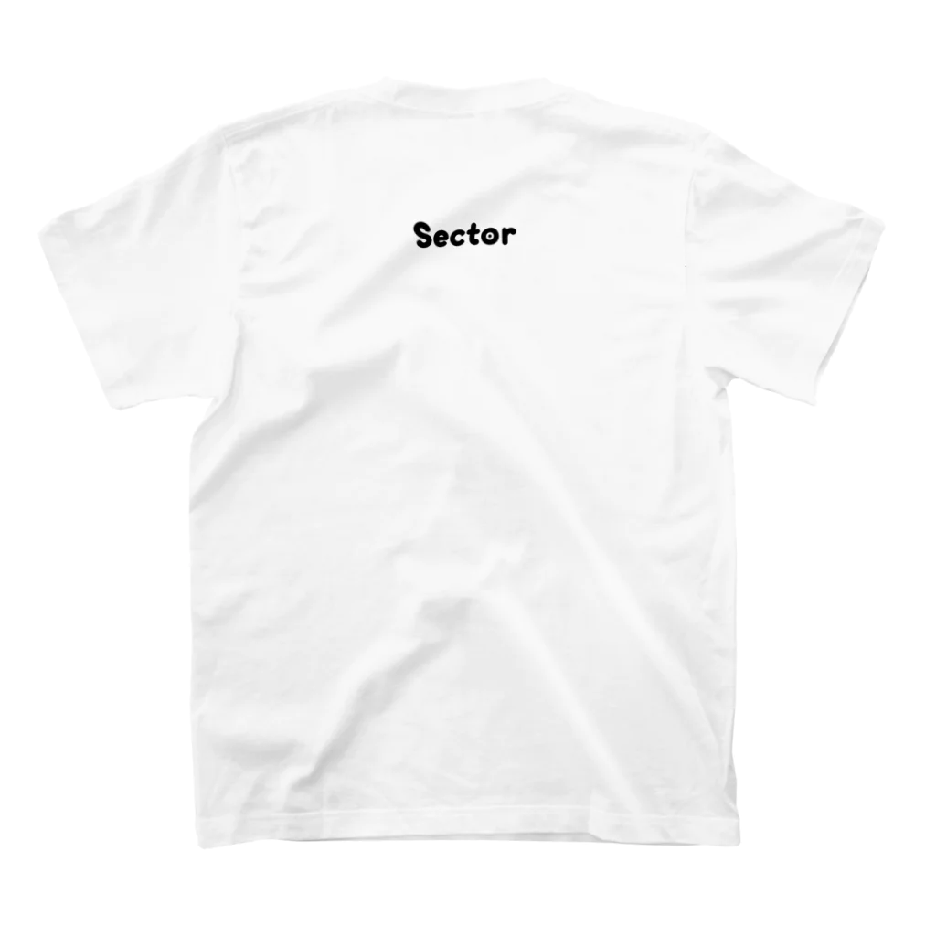 sectorのNaughty dog スタンダードTシャツの裏面