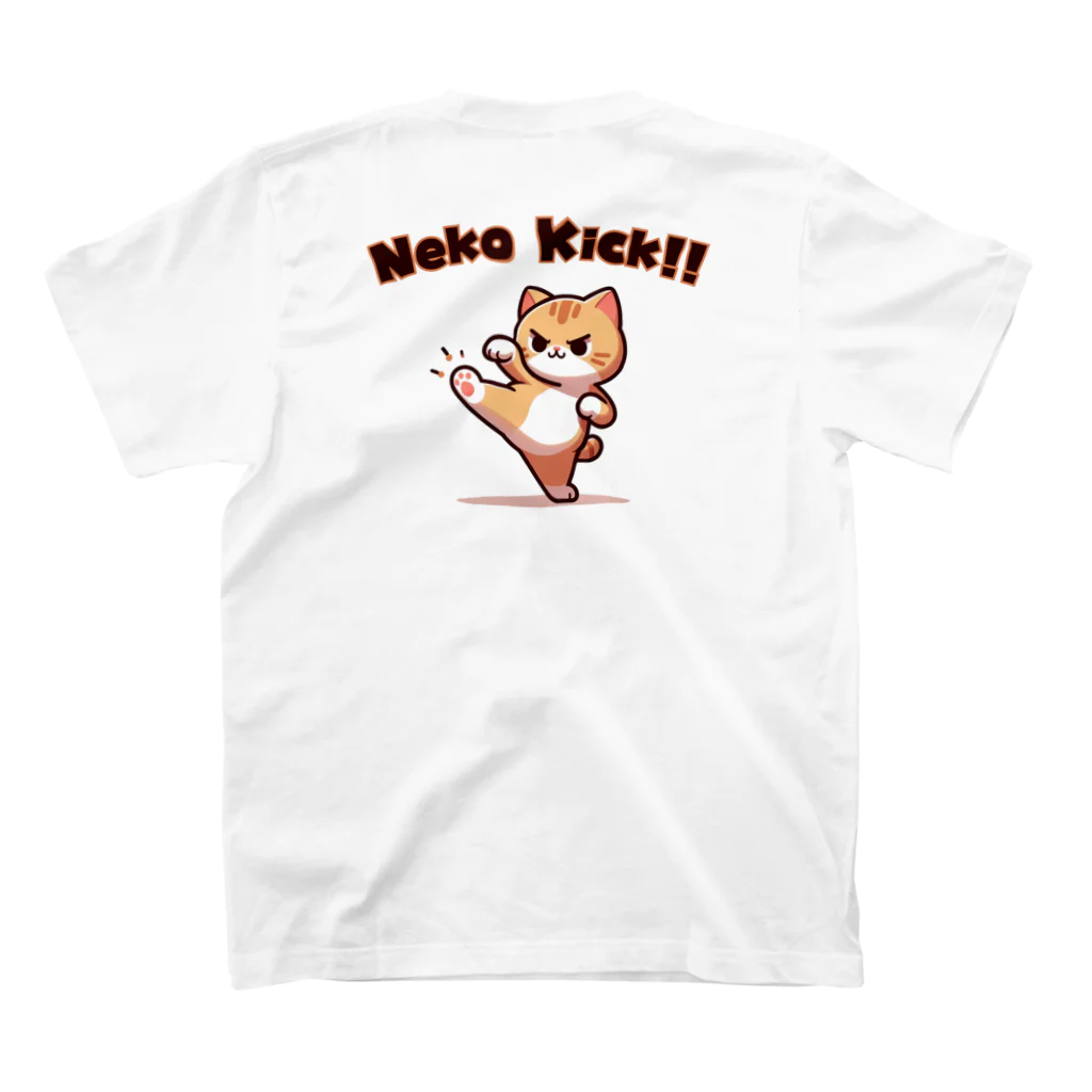 Rakudoku ToyohashiのNEKO KICK!! スタンダードTシャツの裏面