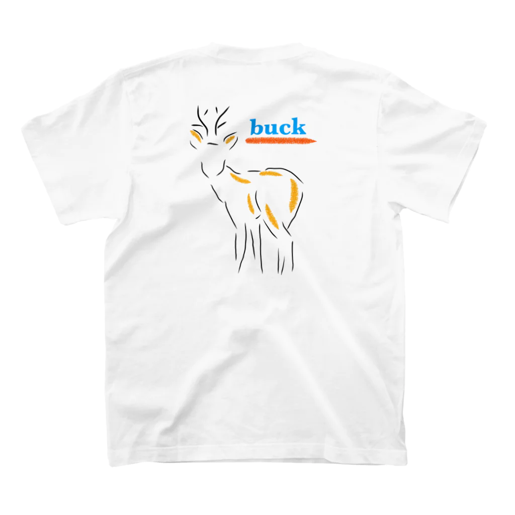 shizuka_mirinのbuck！ Regular Fit T-Shirtの裏面