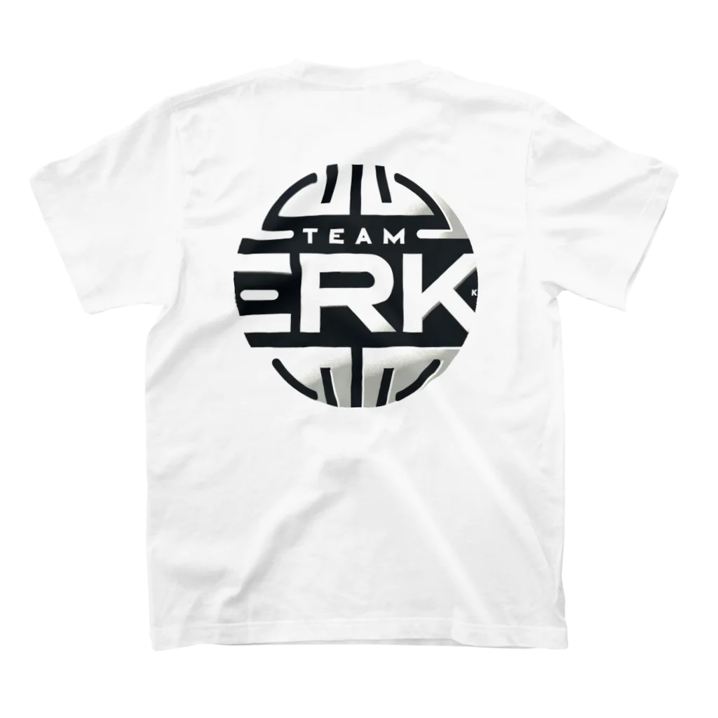 脳力療法研究所【TEAM 脳RK】の脳と愛のアート Regular Fit T-Shirtの裏面