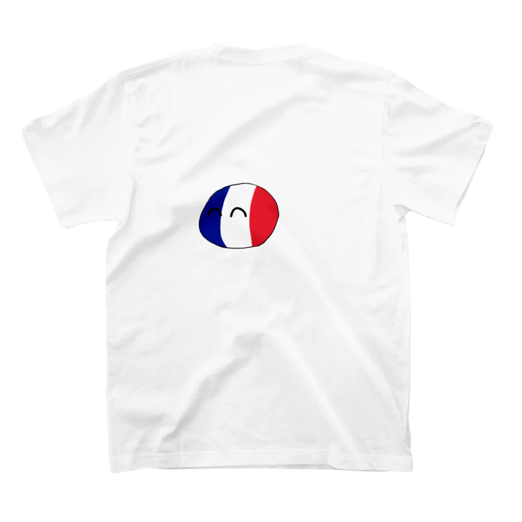 Yamagami_Polandの山上ボール君各種グッズ スタンダードTシャツの裏面