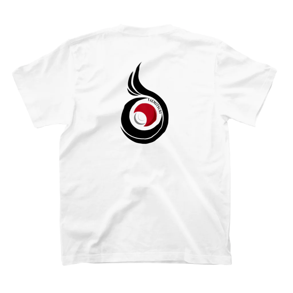 OCCULT Rec.(オカルトレック)のロゴ　やみつきラジオ　ブラック スタンダードTシャツの裏面