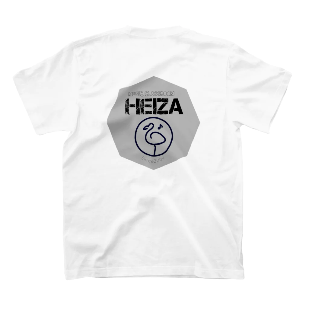 おんがくきょうしつHeizaのオクタゴンフラミンゴ スタンダードTシャツの裏面