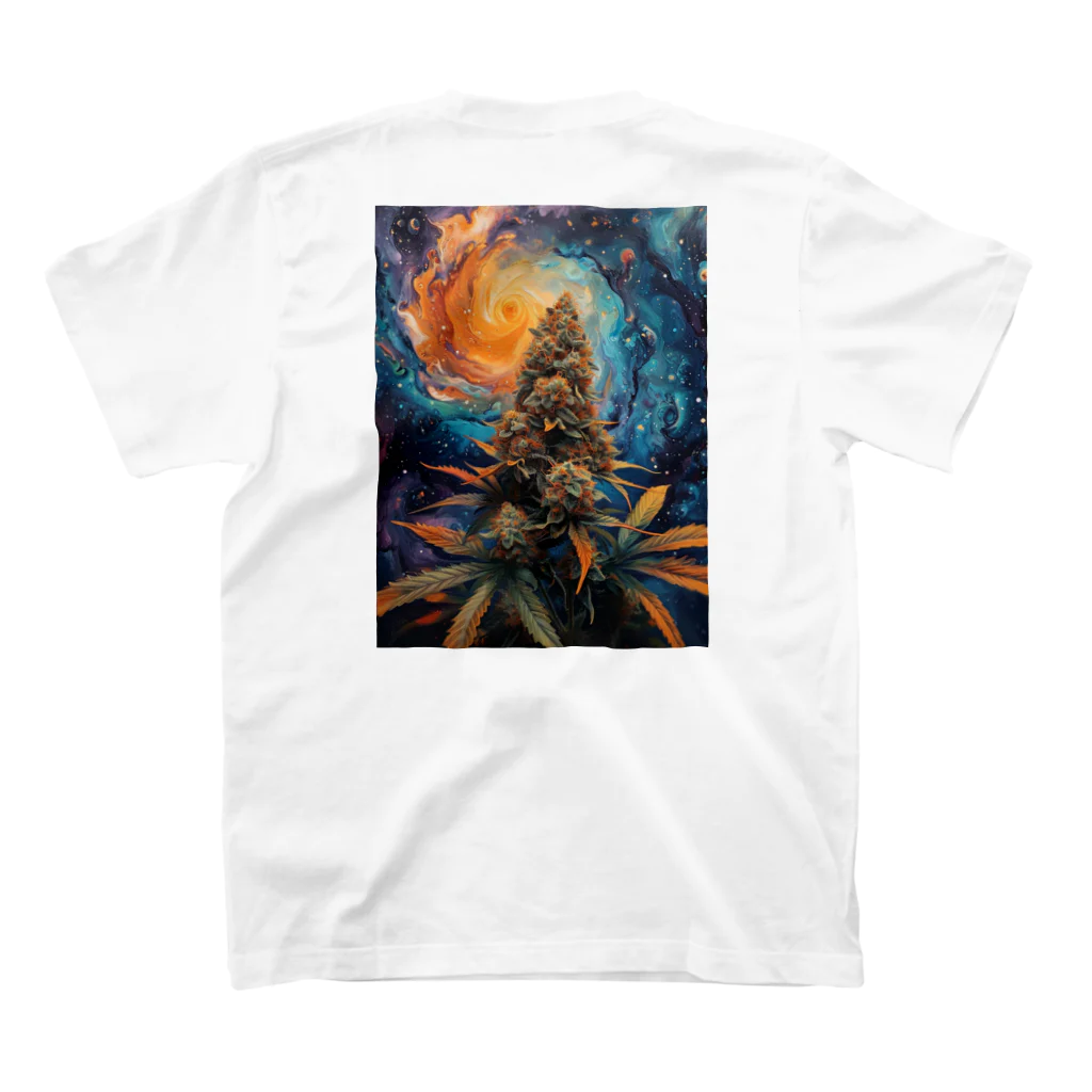 Unknown Paradiseの【Unknown Paraise】大麻草 Galaxy スタンダードTシャツの裏面