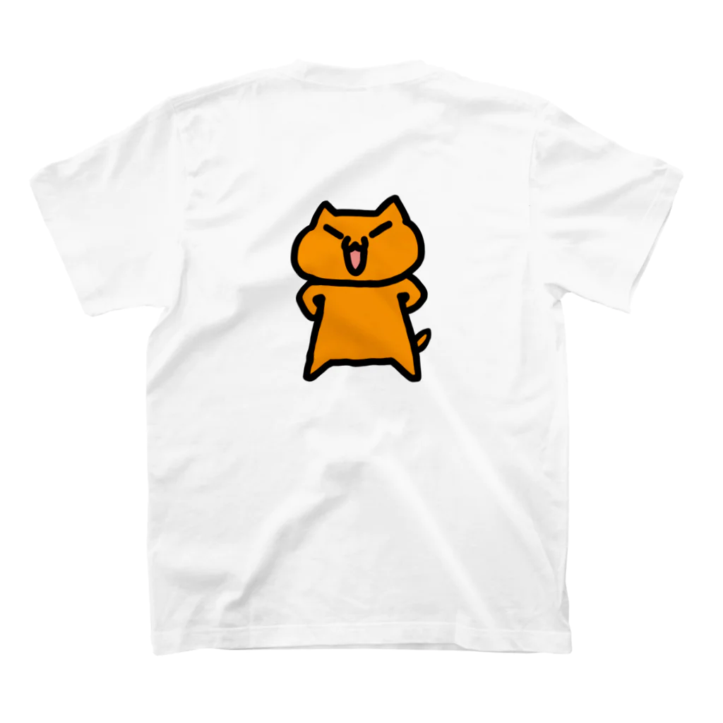 モコモコまゆびしのサカモト スタンダードTシャツの裏面