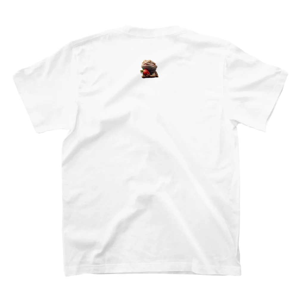 SHOP007のフトアゴヒゲトカゲのフトアゴくん Regular Fit T-Shirtの裏面