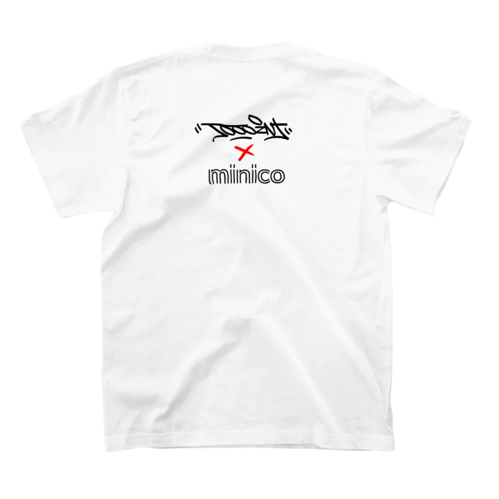 minaQminicoのJOOOINT×minico / WHITE Regular Fit T-Shirtの裏面