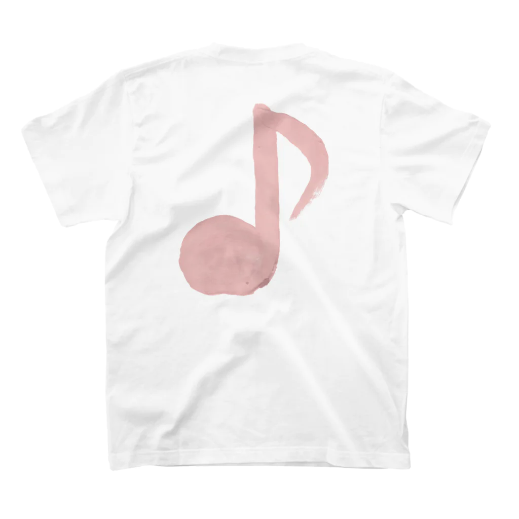 hibikihibikihibikiのEffects of listening to good music Regular Fit T-Shirtの裏面