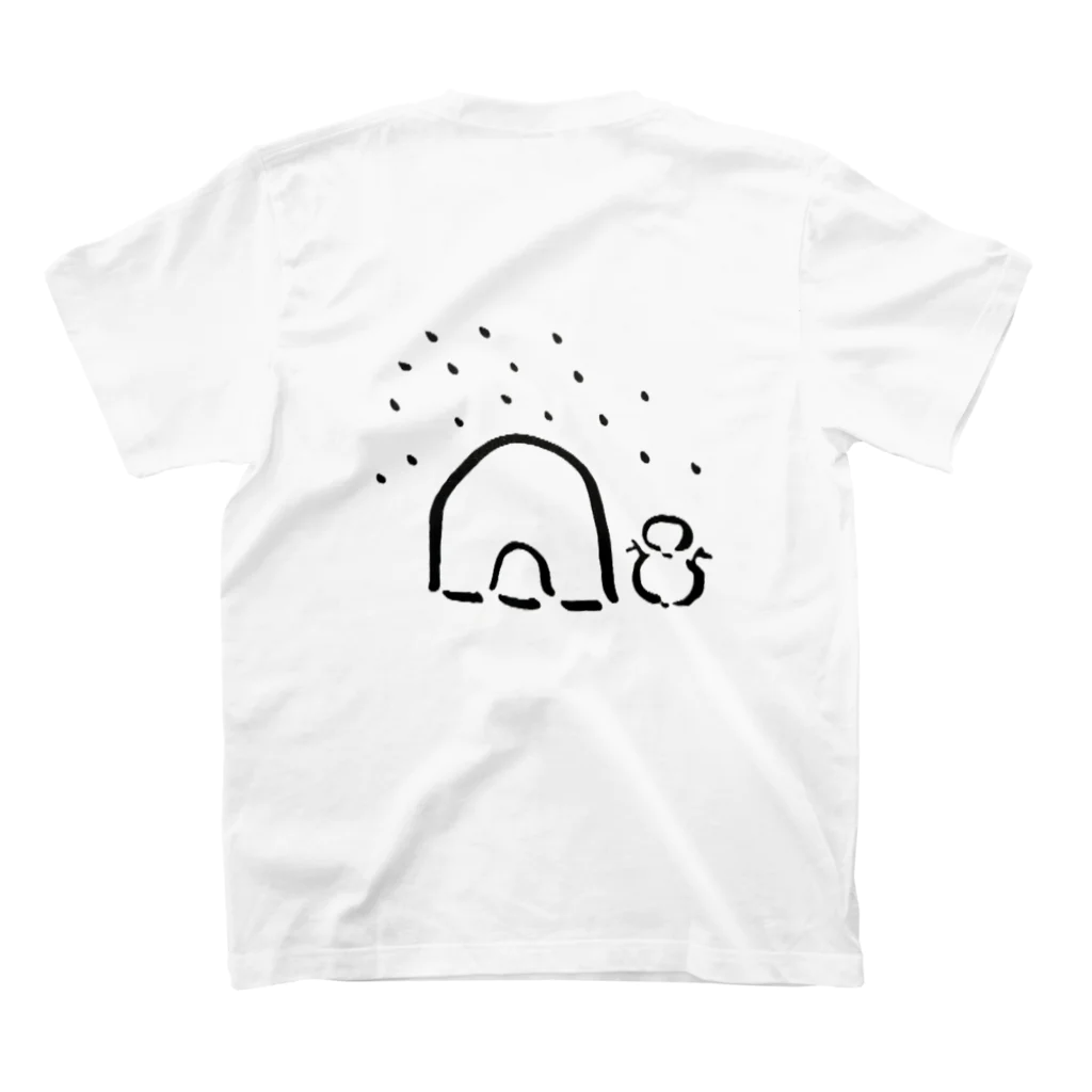 moko's merry shopのゆきっこ スタンダードTシャツの裏面