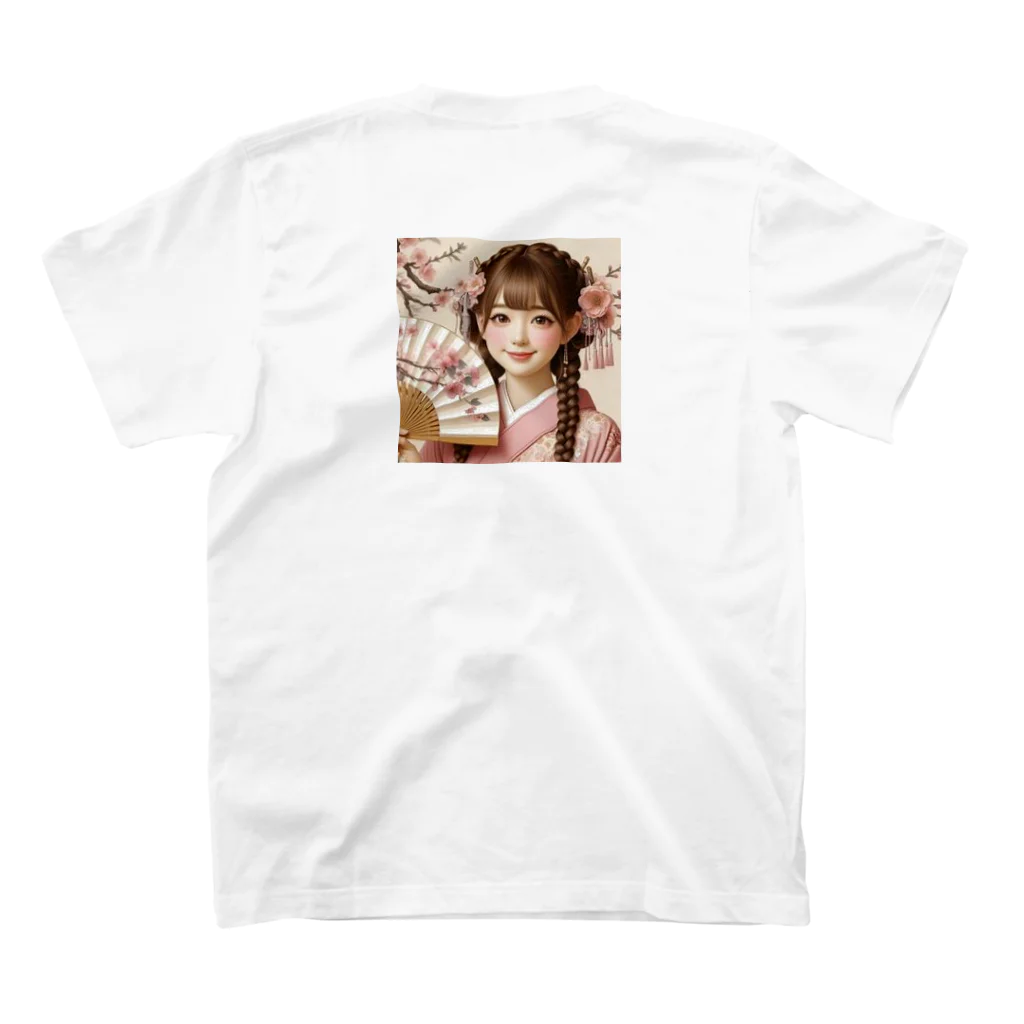 tsuyoshi-meitokuのかわいい美少女 Regular Fit T-Shirtの裏面