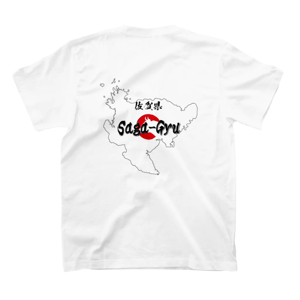 blue-birdの佐賀牛 スタンダードTシャツの裏面