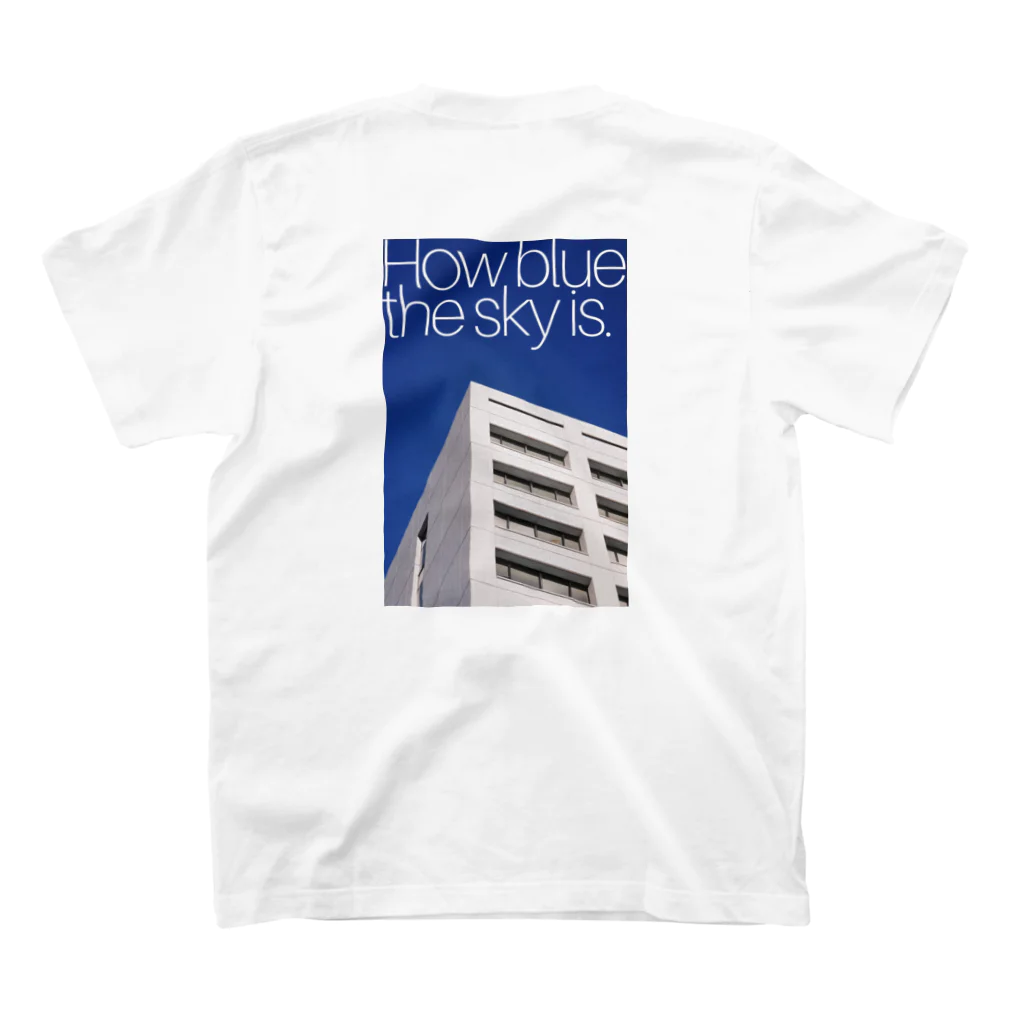 ゆうくむのHow blue the sky is. スタンダードTシャツの裏面