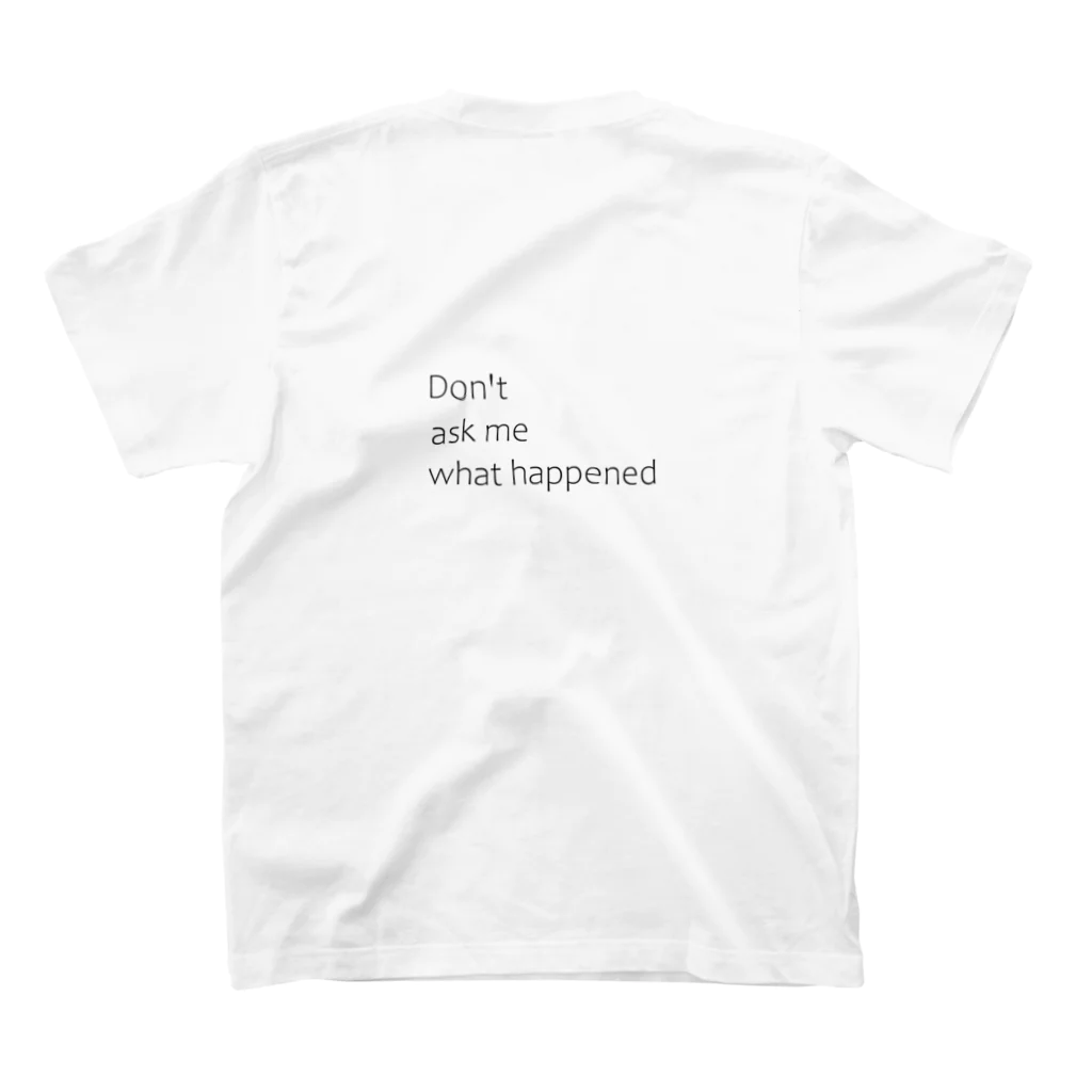 Hamster’s Internet のtoo drunk スタンダードTシャツの裏面