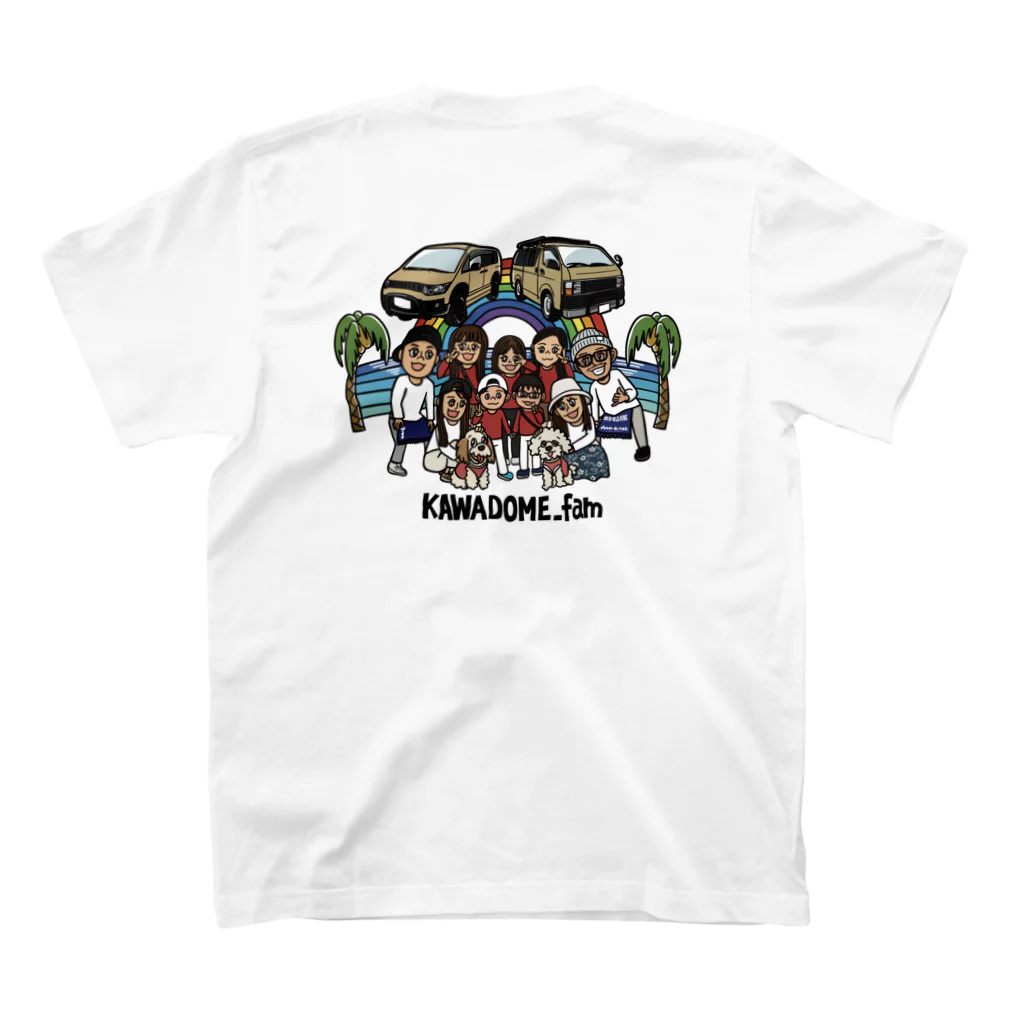 noskecampの【kawadome_fam様専用】グッズ スタンダードTシャツの裏面