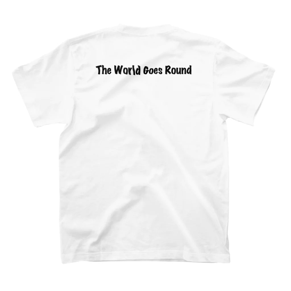 HornChiakiのThe World Goes Round Regular Fit T-Shirtの裏面