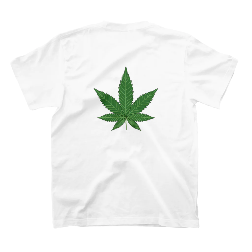 iroiro_ojisan11の大麻 Regular Fit T-Shirtの裏面