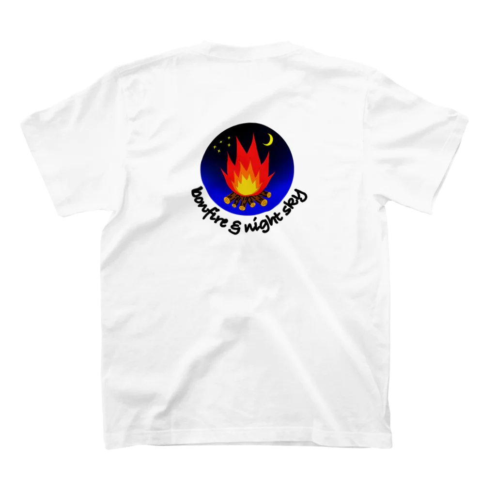 CRACKERのbonfire&night sky Regular Fit T-Shirtの裏面