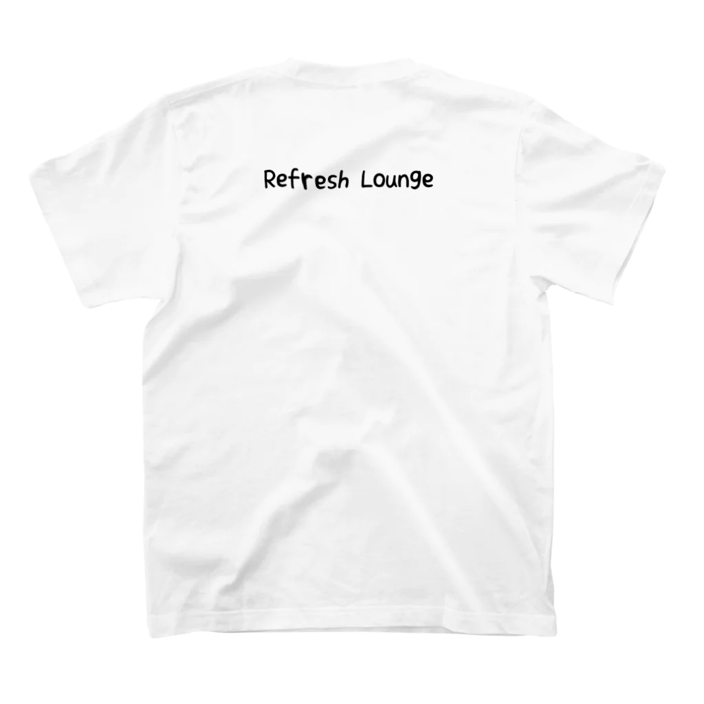 Refresh_Loungeの柴犬のあくび スタンダードTシャツの裏面