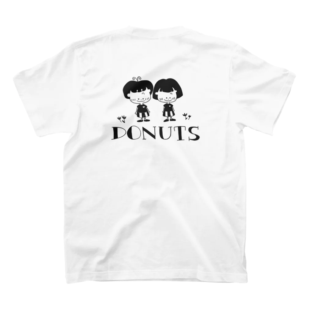 DONUTS製作所のDONUTS村の２人 スタンダードTシャツの裏面