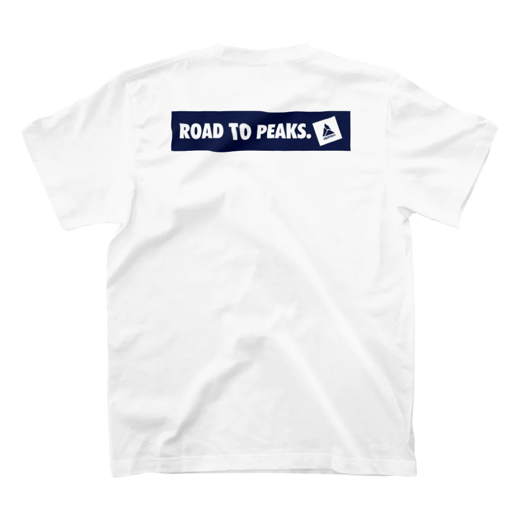 loveapplefactoryのroad to peaks box logo [NAVY] スタンダードTシャツの裏面