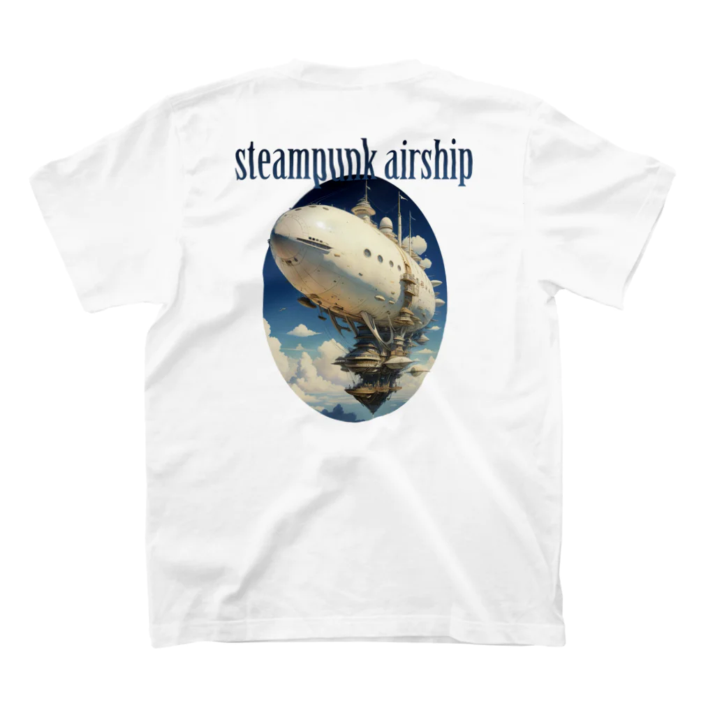 PiNK+18COMiCSのsteampunkgirl&airship スタンダードTシャツの裏面