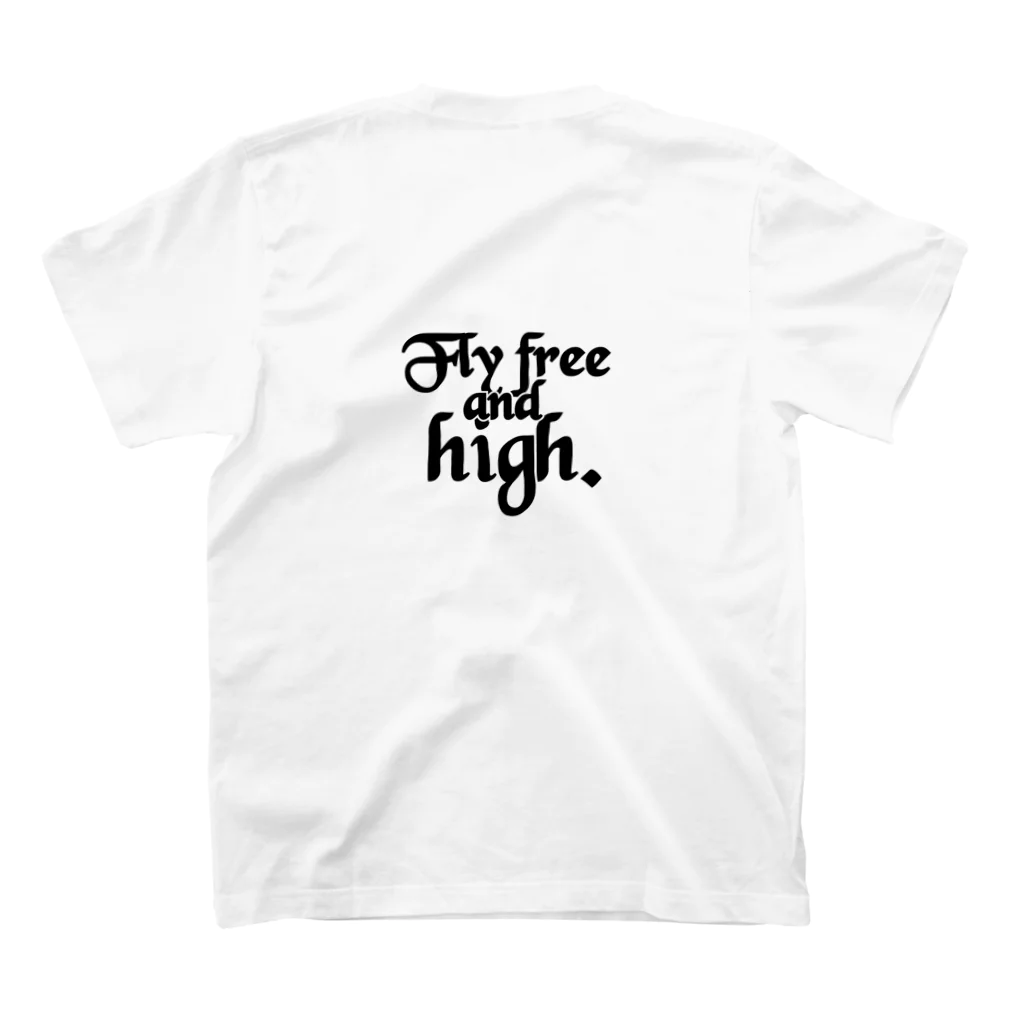 TaDan_StoreのFly free and high.【背面】 スタンダードTシャツの裏面