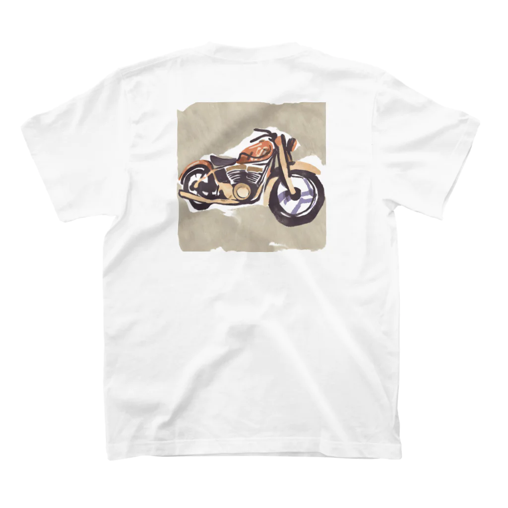 TILUのMotorcycle スタンダードTシャツの裏面