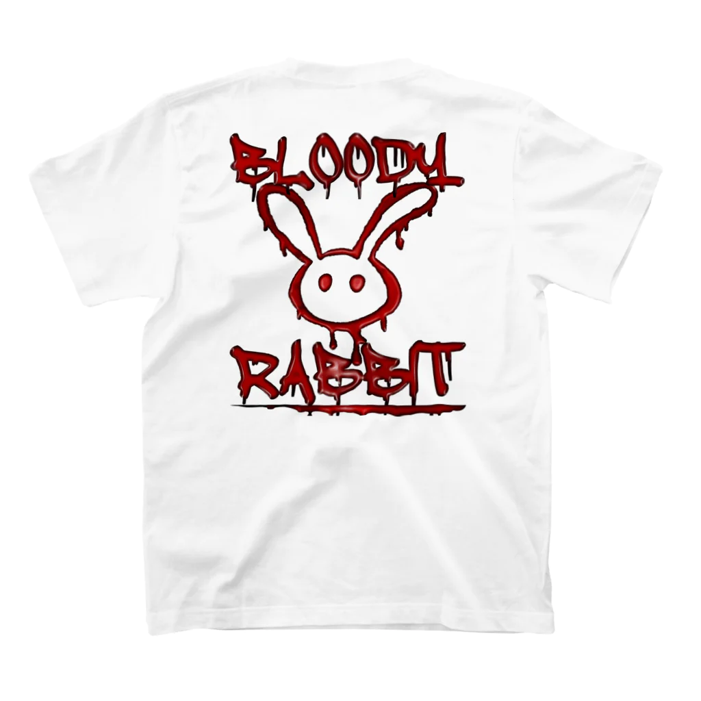 Ａ’ｚｗｏｒｋＳのらくがきBLOODYRABBIT スタンダードTシャツの裏面