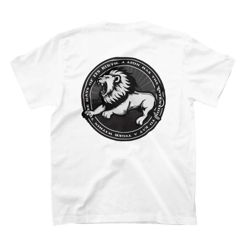 Ａ’ｚｗｏｒｋＳのLION IN A CIRCLE スタンダードTシャツの裏面