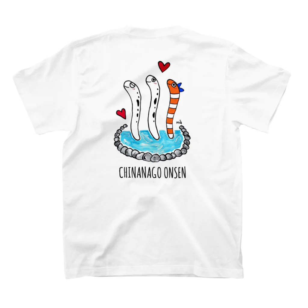 ねこめがねのCHINANAGO ONSEN スタンダードTシャツの裏面