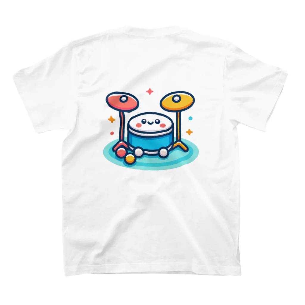 makoto401のドラムちゃん スタンダードTシャツの裏面