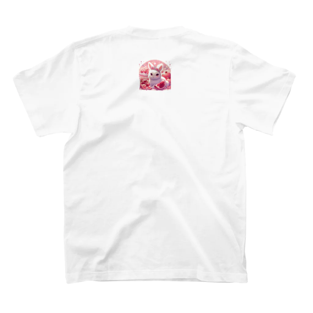 星野敬児(つぼぼ)のざくうさ（ざくろうさぎ） スタンダードTシャツの裏面