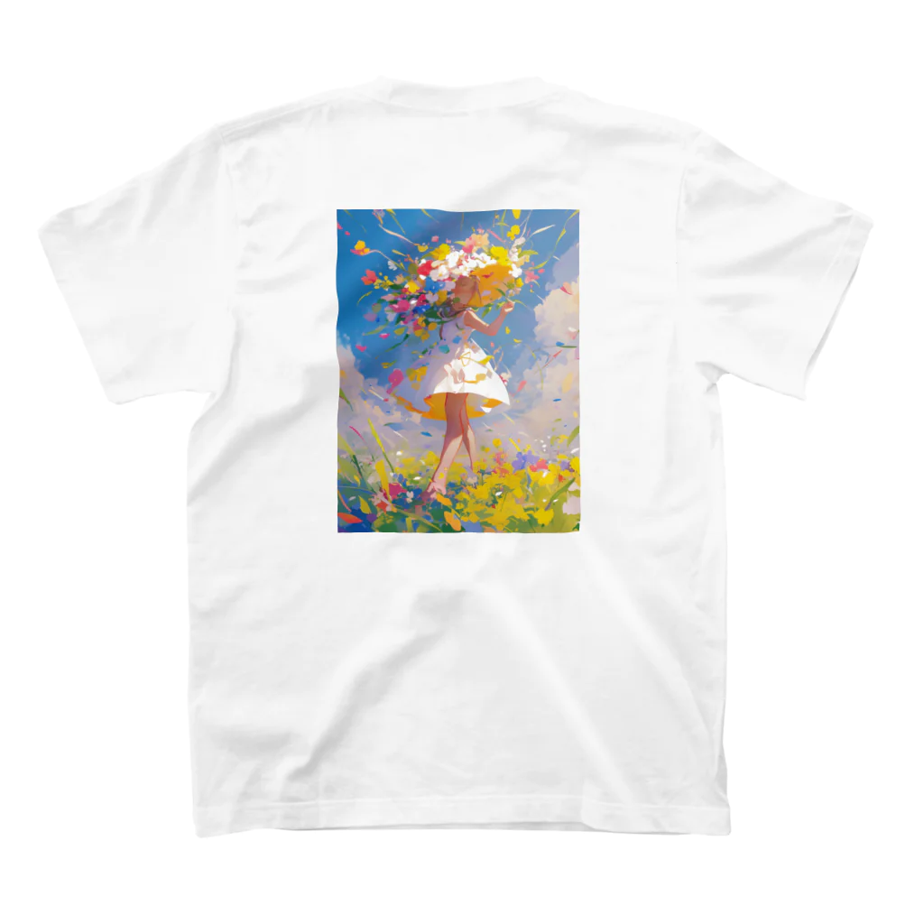 AQUAMETAVERSEの花のささやき　ラフルール　1859 スタンダードTシャツの裏面