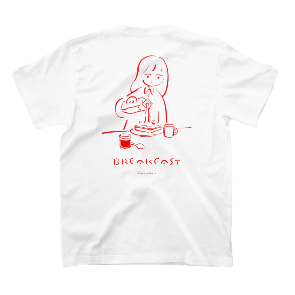 Tomita mary / 冨田マリーのbreakfast Regular Fit T-Shirtの裏面