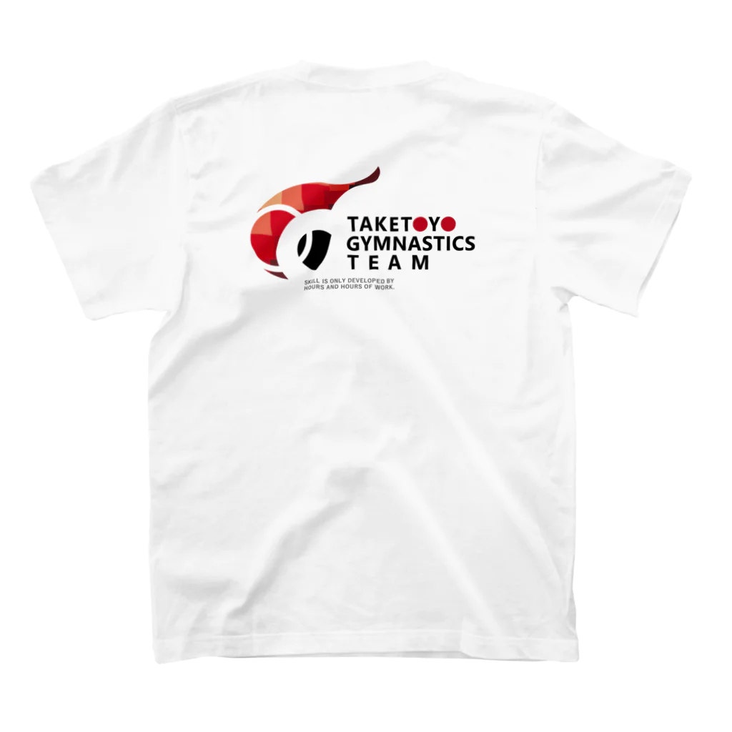 TAKETOYO新体操クラブの2024年度版アイテム スタンダードTシャツの裏面