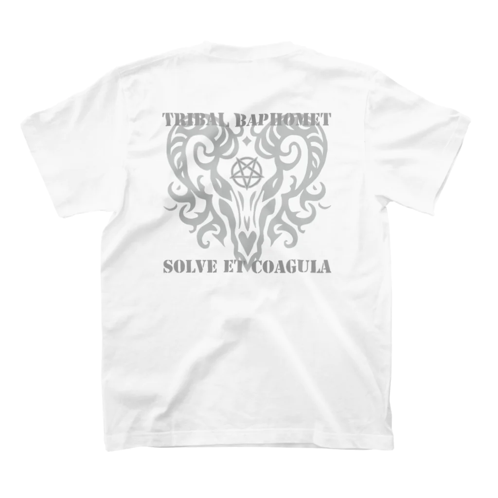 Ａ’ｚｗｏｒｋＳのトライバルバフォメット WHT スタンダードTシャツの裏面