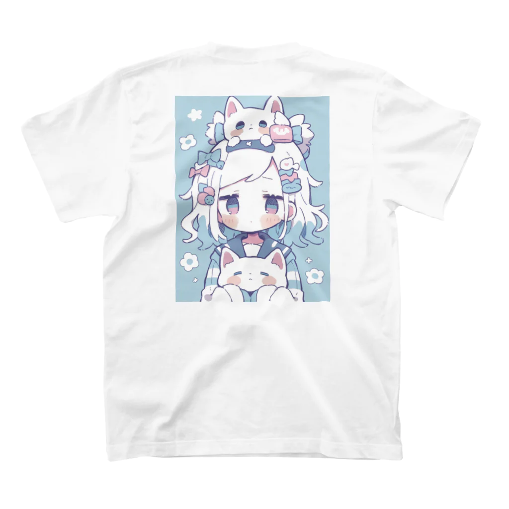 Online/Ojiyのシロミミちゃん スタンダードTシャツの裏面