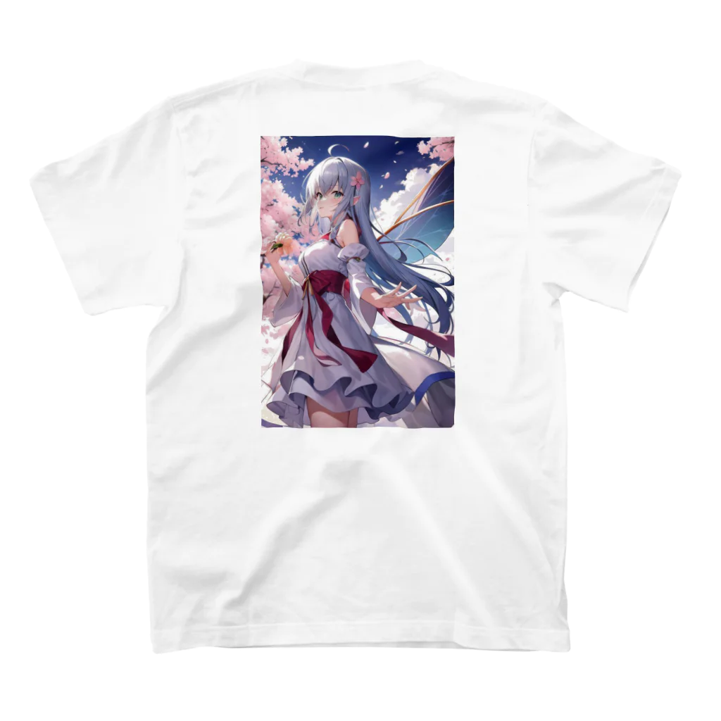 K-zuFACTORYのSAKURa-桜戦姫- Regular Fit T-Shirtの裏面