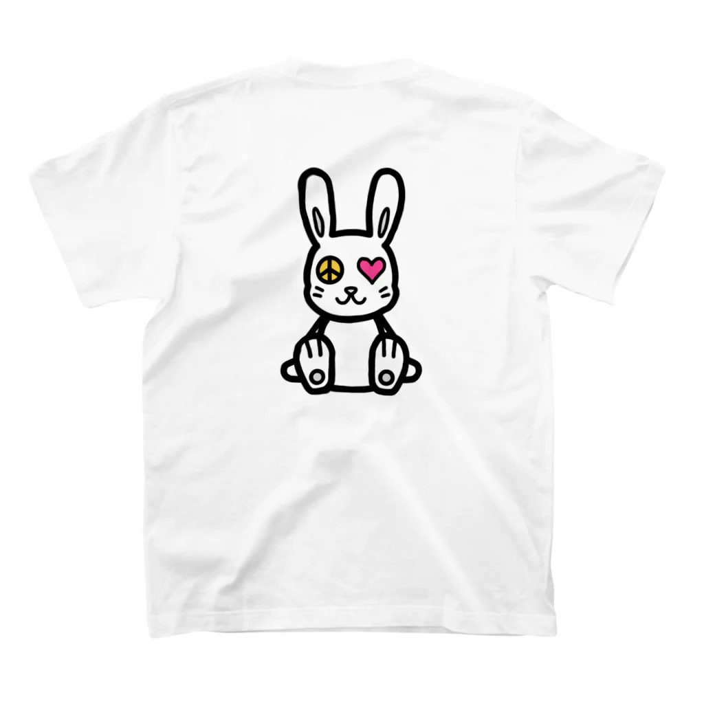 Yu-kinのLove＆Peace Regular Fit T-Shirtの裏面