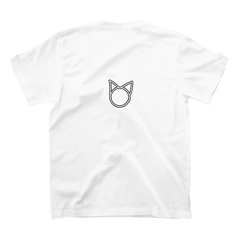 ゆきという人の気まぐれのオリキャラの猫島くん Regular Fit T-Shirtの裏面