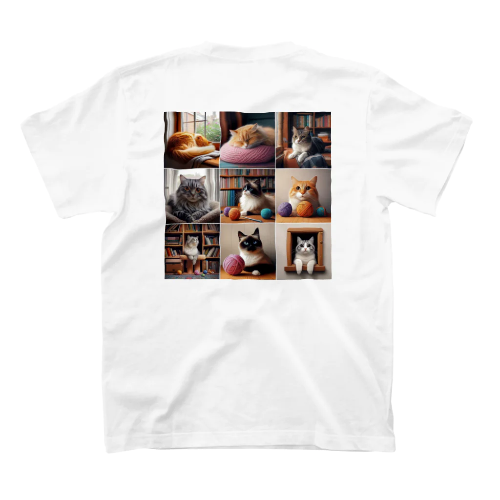 クリエイティブ　テトの猫 スタンダードTシャツの裏面