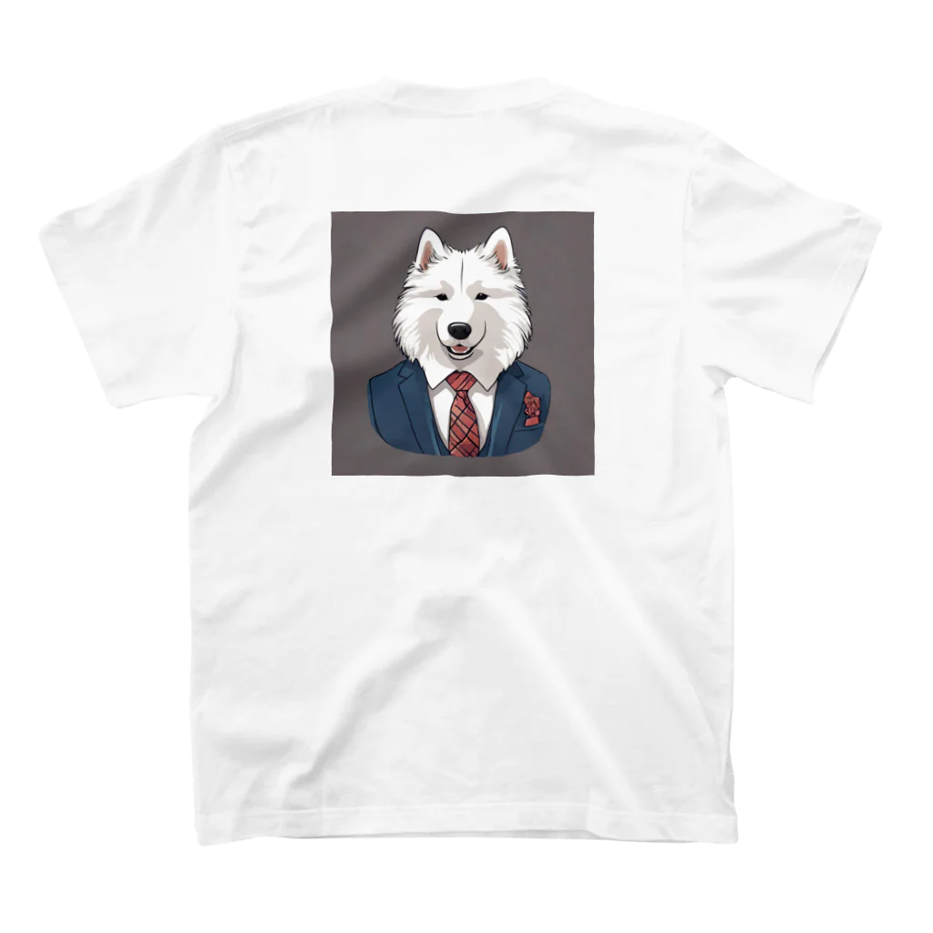 camo_nのSAMOYED スタンダードTシャツの裏面