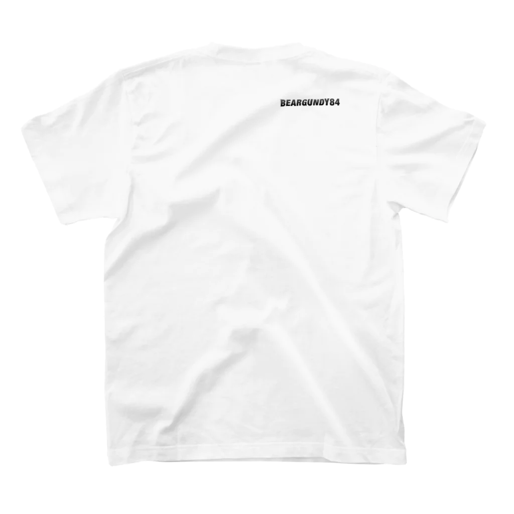 BEARGUNDYの青かめ スタンダードTシャツの裏面