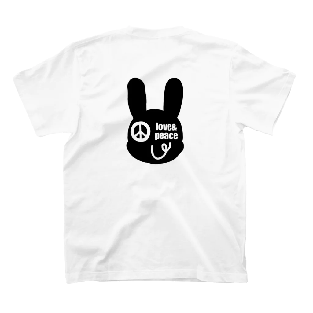 Yu-kinのLove＆Peace スタンダードTシャツの裏面