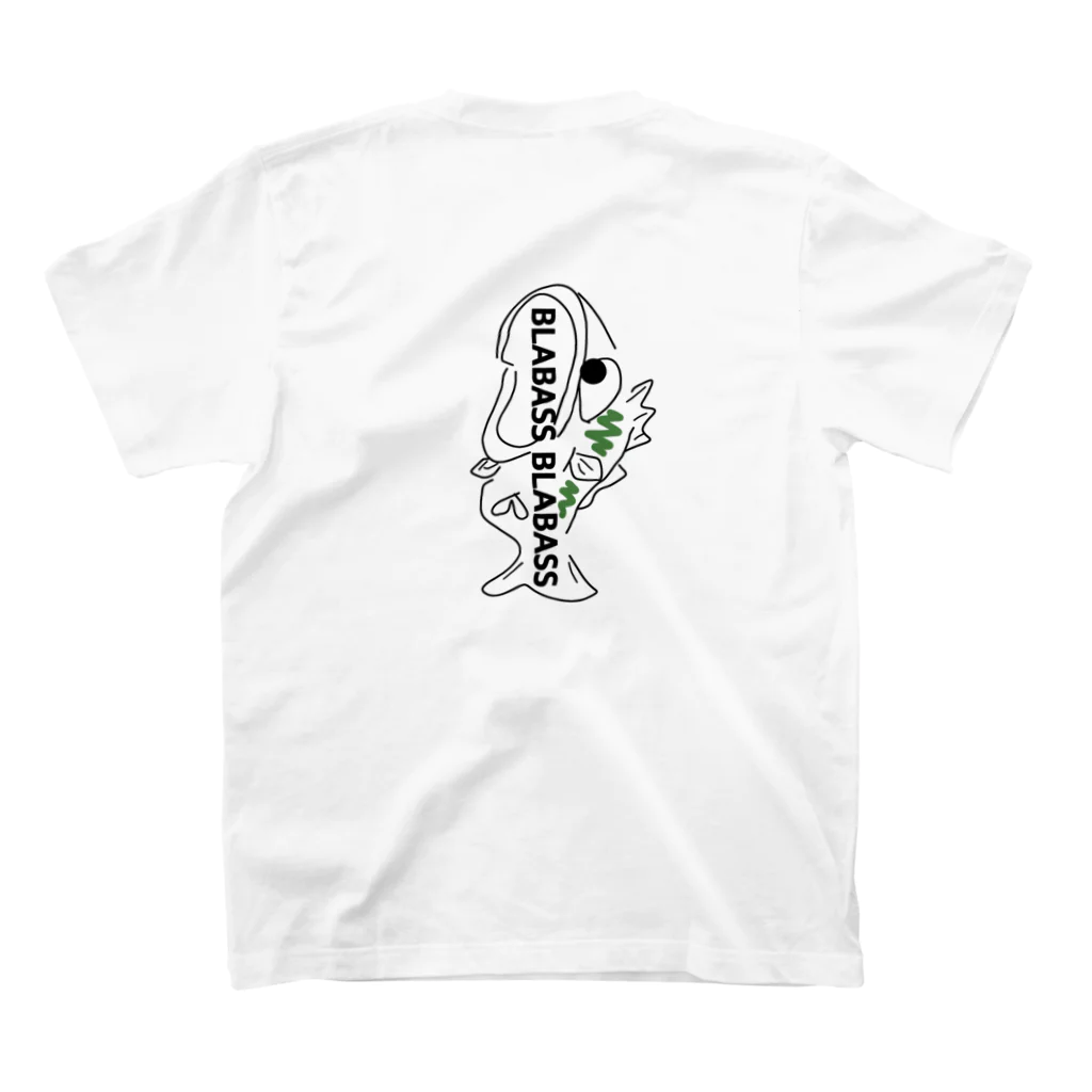 comaoのブラックバス　ブラバス スタンダードTシャツの裏面